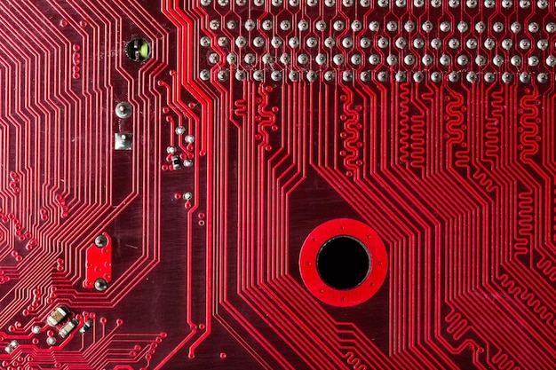 Chip de computador vermelho