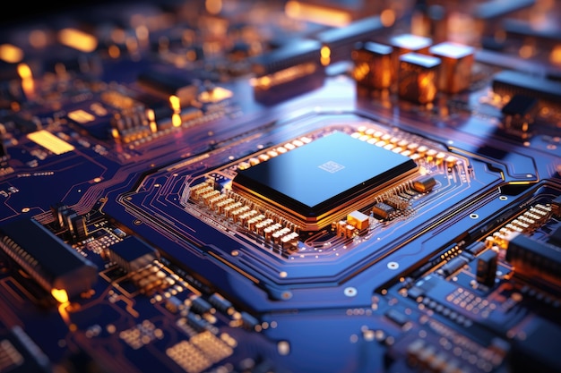 Chip de hardware de computador placa-mãe semicondutor integrado