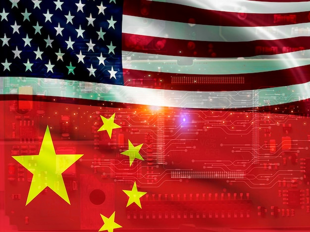 Chipknappheit und Handelskonflikt zwischen den USA und China Globale Chipknappheitskrise und Handel zwischen China und den Vereinigten Staaten