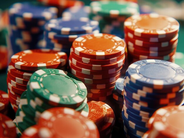 Chips casino em pilhas de IA generativa