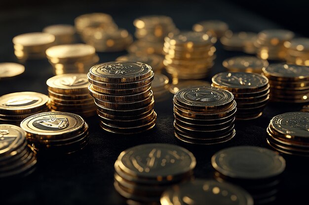 Chips de casino en primer plano
