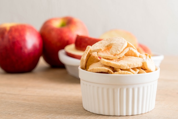 chips de maçã seca