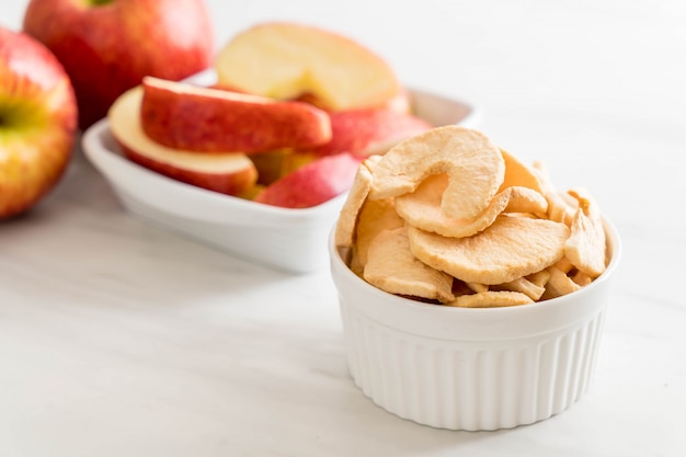 chips de maçã seca