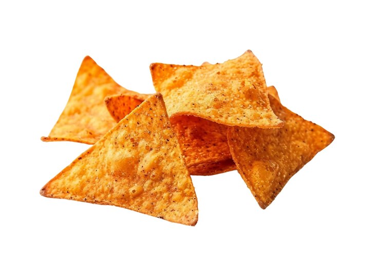 Foto chips de doritos crujientes