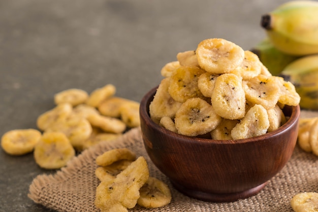 chips de plátano crujientes