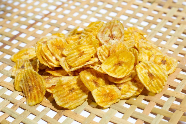 Chips de plátano Snack de frutas