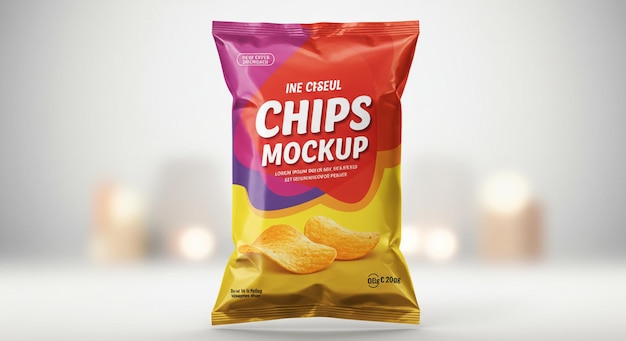 Chips-Taschen- und Chips-Verpackungsmodell