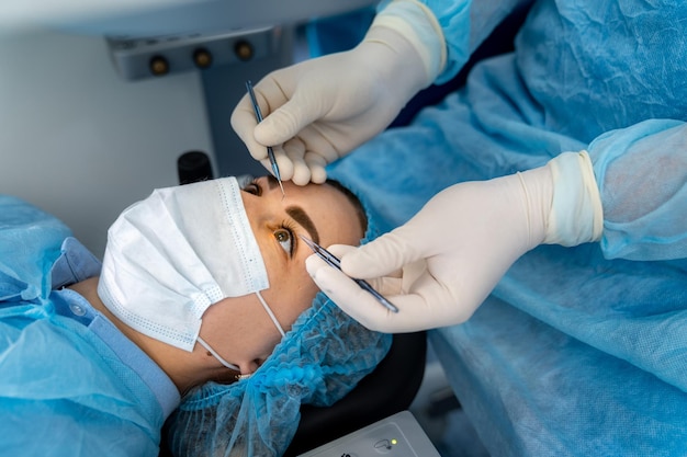 Chirurgie Optiker Chirurgie Sehvermögen Professionelle Augenuntersuchung