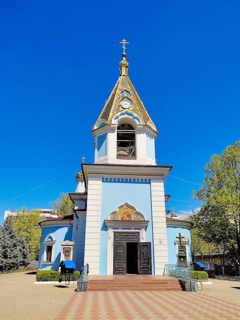 Chisinau Moldavia Abril 2023 Monasterio Ciuflea o Sf Teodor Tiron exterior de la iglesia