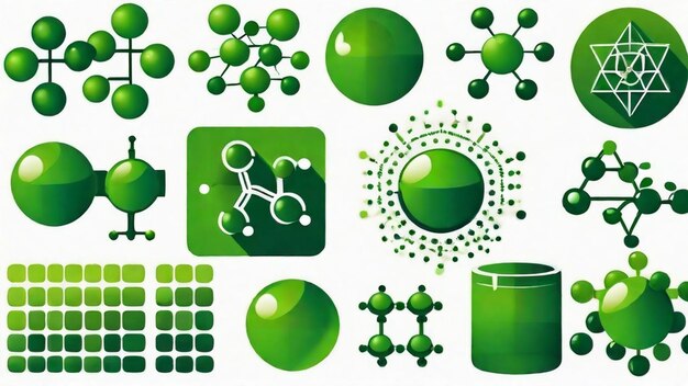 Foto chlorophyllmoleküle und -strukturen