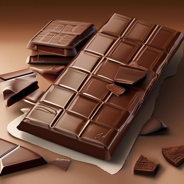 Chocolate agradável Ai gerado