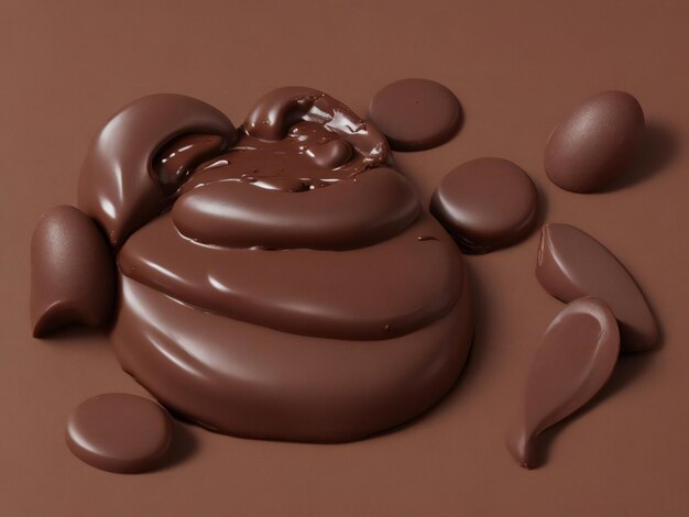 chocolate bela imagem em close-up ai gerado