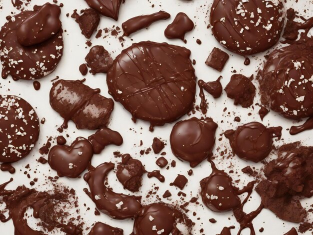Foto chocolate bela imagem em close-up ai gerado