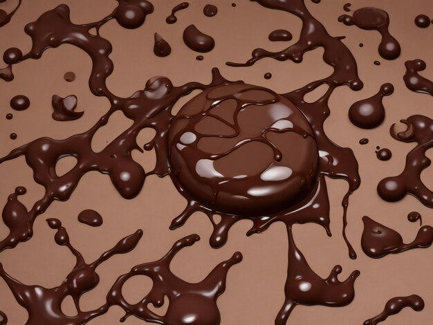 Foto chocolate bela imagem em close-up ai gerado