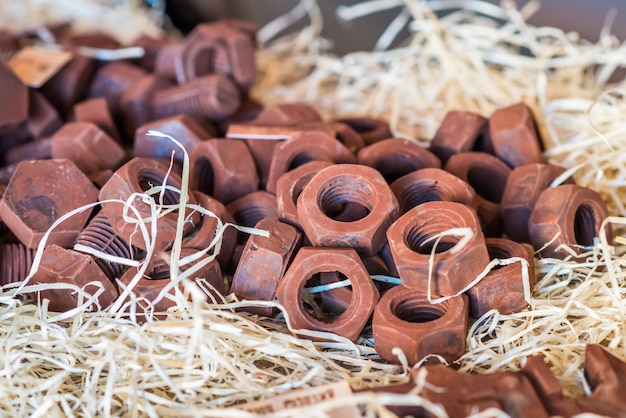 Chocolate en forma de perno