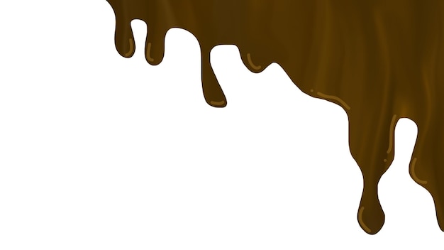 El chocolate goteando