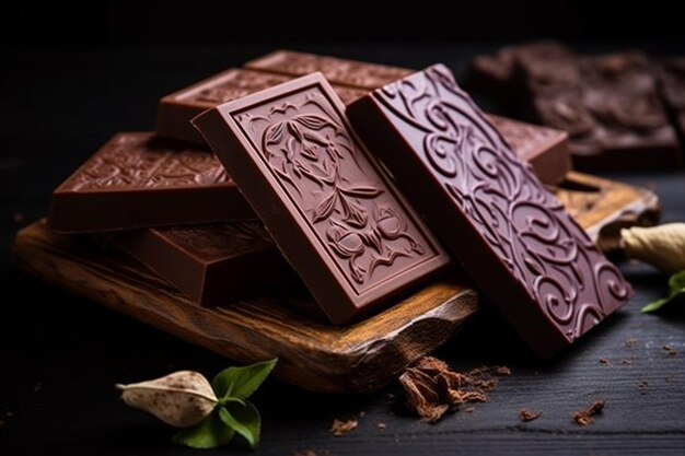 Chocolate natural feito à mão
