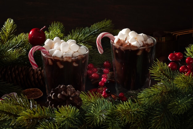 Chocolate quente para dias frios de inverno ou natal