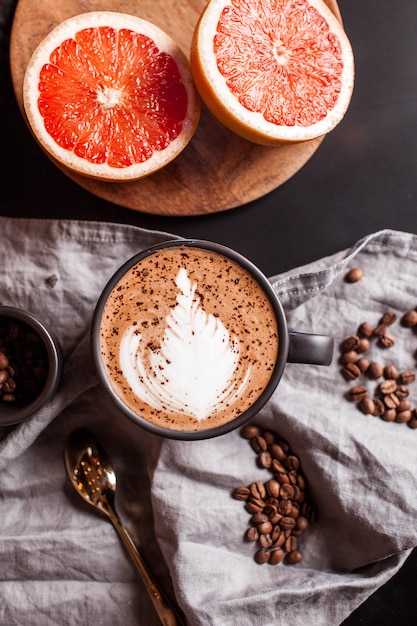 Chocolate quente servido