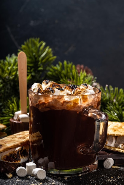 Chocolate quente smores grosso