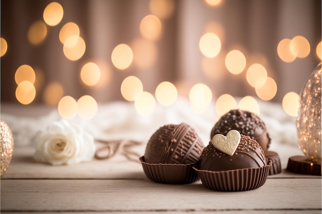 Chocolate romántico de San Valentín