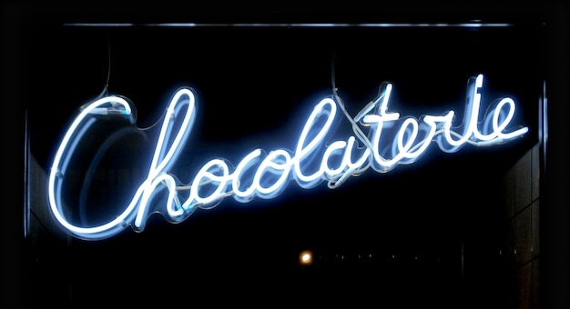 Chocolaterie Neonlicht