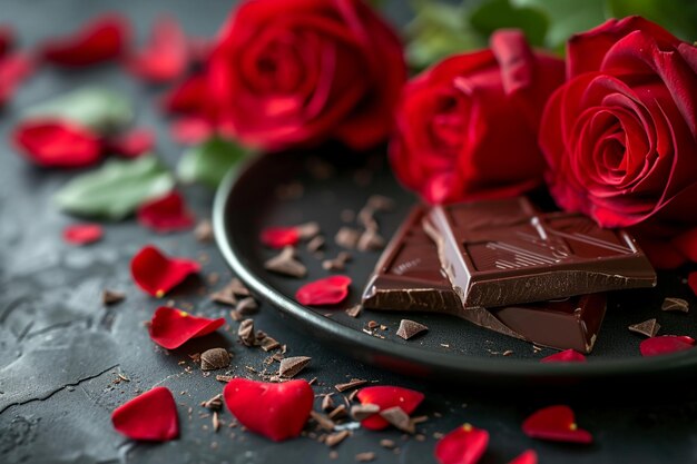 Chocolates y rosas