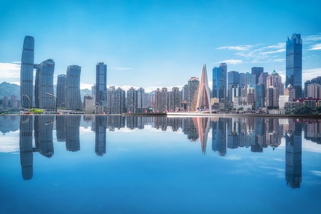 Chongqing Stadt moderne Architektur Landschaft Skyline