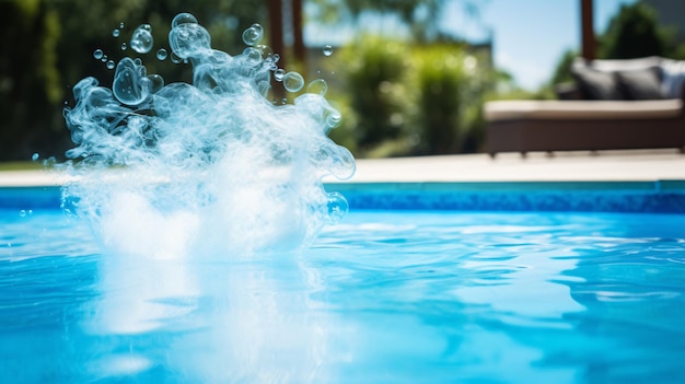 Foto choque de cloro para su piscina cómo hacerlo