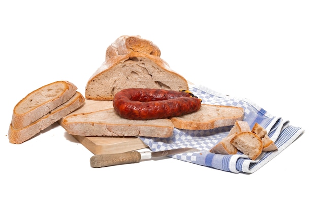 Chorizo und traditionelles Brot