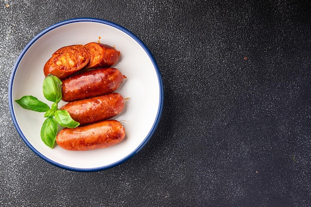 chorizo wurst würzige wurst köstlicher snack mahlzeit essen snack auf dem tisch kopierraum essen