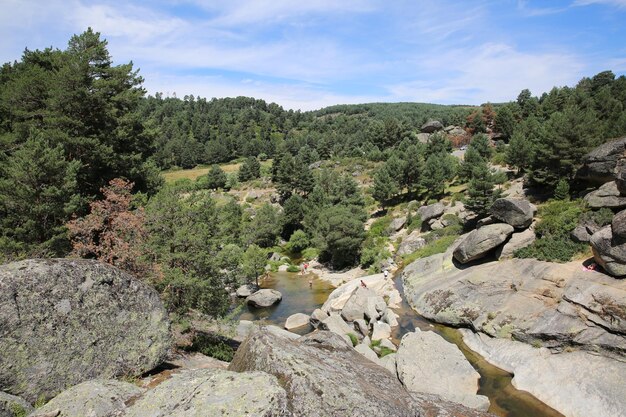 Las Chorreras en el río Tormes en Hoyos del Espino Ávila España