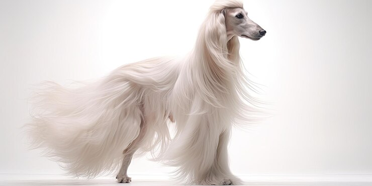Chow Chow peludo blanco limpio aislamiento crina de león brillo de estudio suave