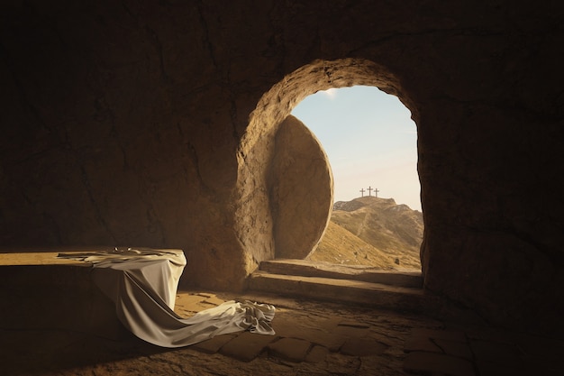 Christliches Kreuz in der Natur