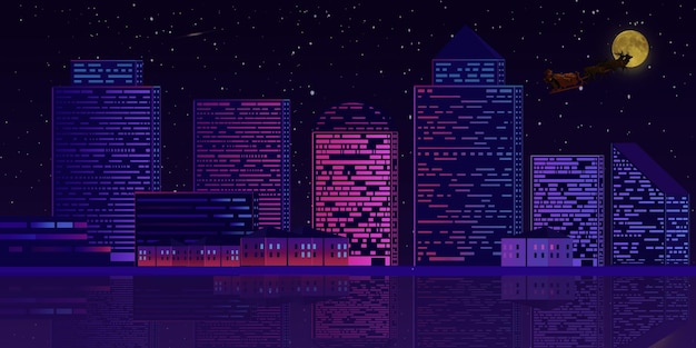 Christmas Skyline Skyscraper imagem em HD