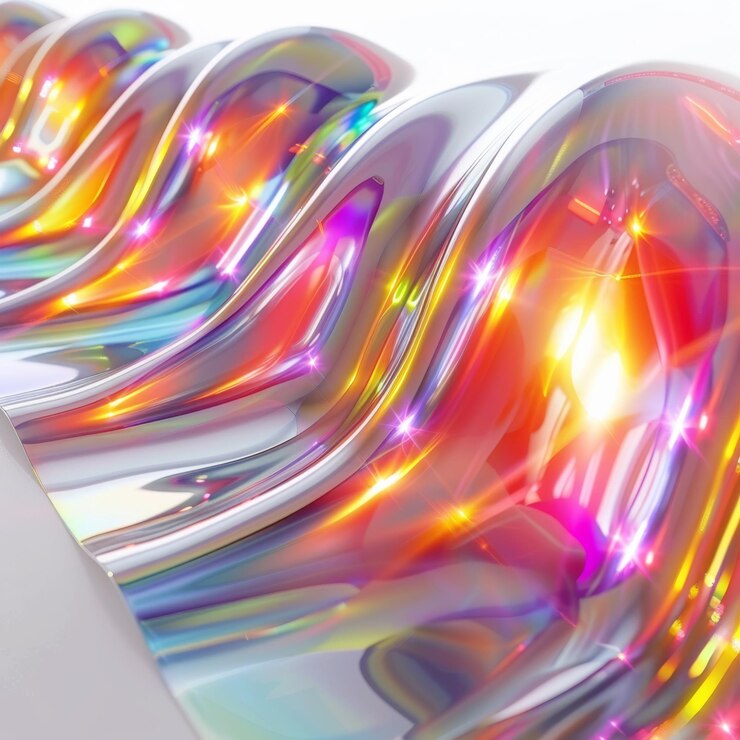 Foto chrome fusion minimalist abstract em cores
