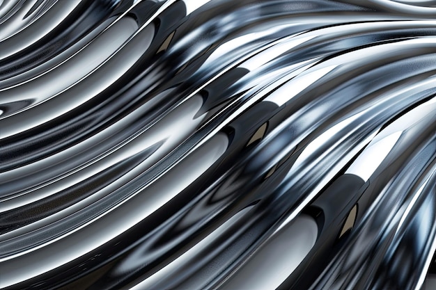 Chrome_Metal_Wave_beautiful_Background (em inglês)