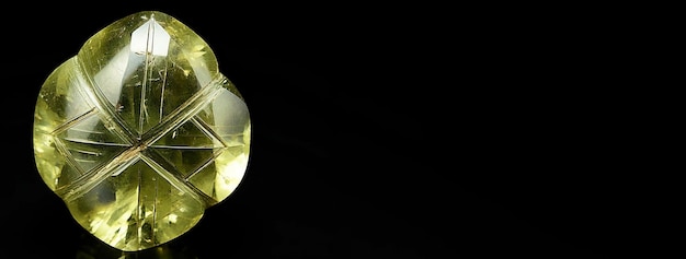 Foto chrysoberyl cymophane piedra mineral fósil fósil cristalino geológico de fondo oscuro de primer plano