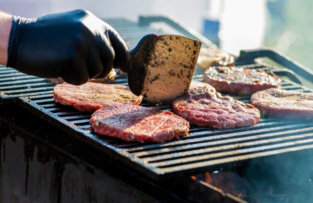 chuletas para hamburguesa