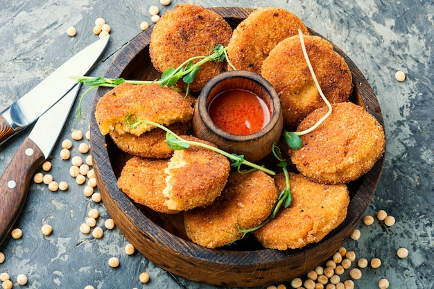 Chuletas de verduras saludables