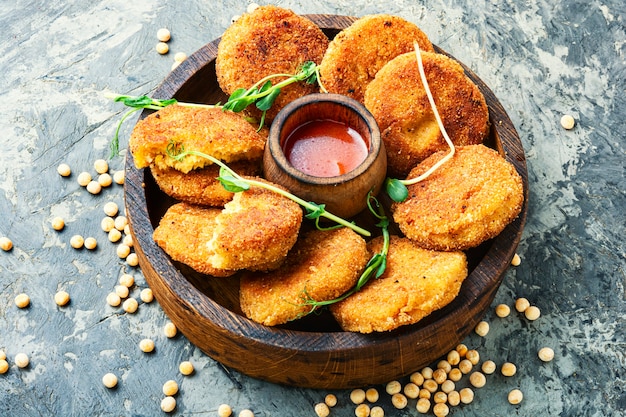 Chuletas de verduras saludables