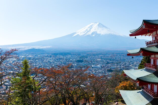 Chureito Pagoda e Monte Fuji