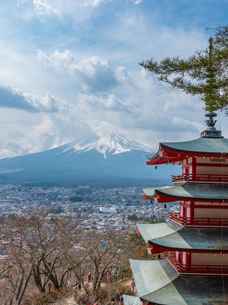 Chureito-Pagode im Askura-Sengen-Schrein, Wahrzeichen Japans