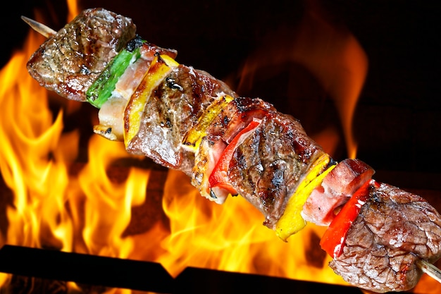 Churrasco com kebab