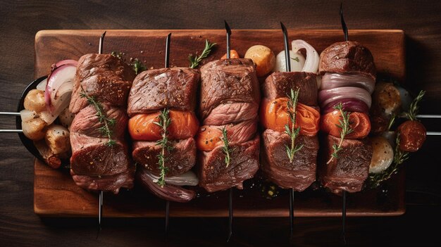 Churrasco von oben nach unten