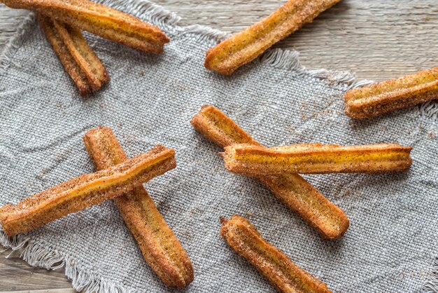 Foto churros - berühmtes spanisches dessert