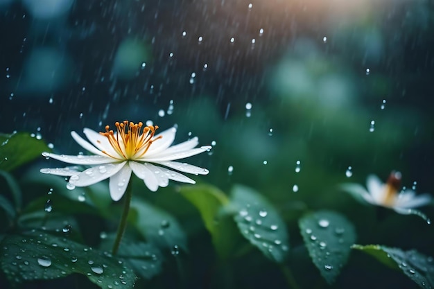 chuva em flor vista natural