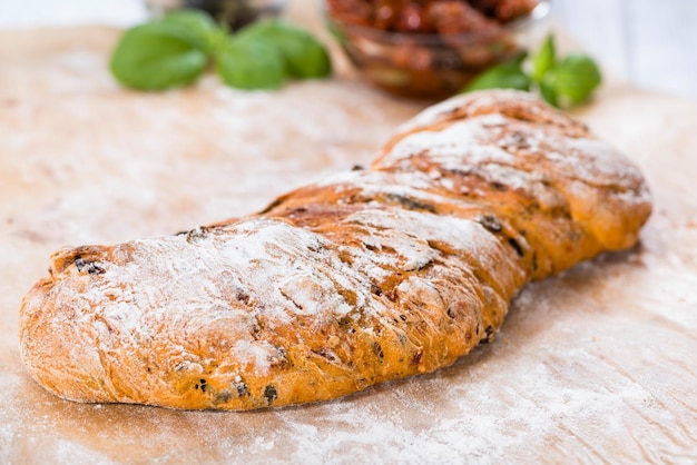 Ciabatta con tomates secos