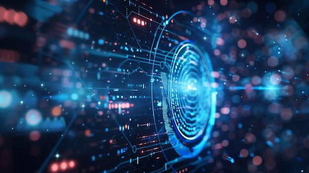 Ciberseguridad biométrica en tecnología de la información temática seguridad de datos cibernéticos de fotos