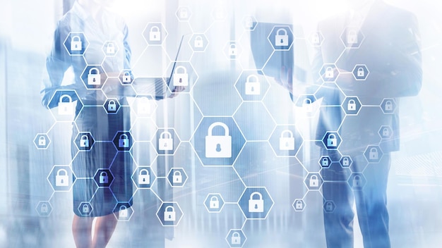 Ciberseguridad Protección de datos de privacidad de la información defensa contra virus y spyware
